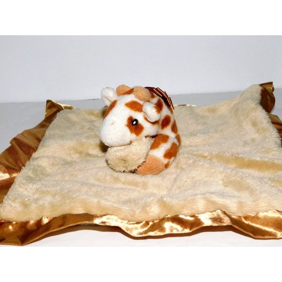 CLOUD B Peekaboo Lovie Tan Brown plush Giraffe Security Blanket Lovey nunu - Picture 4 of 8